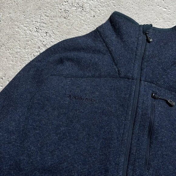 Mammut Phase Jacket, Full-Zip Mid-Layer Fleece, Dark Blue (Size M) - Picture 4 of 11